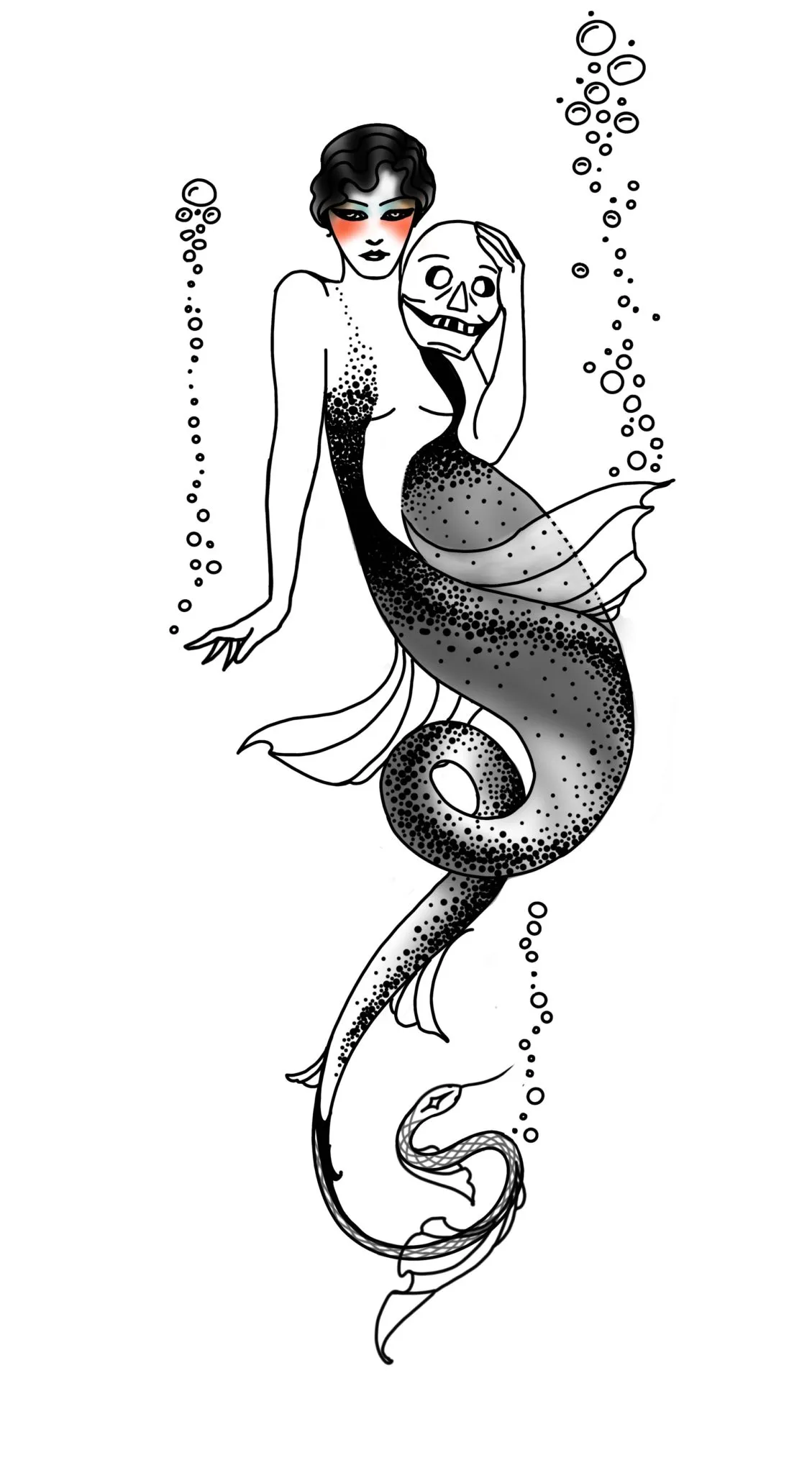 Melusine Mermaid - Detail View